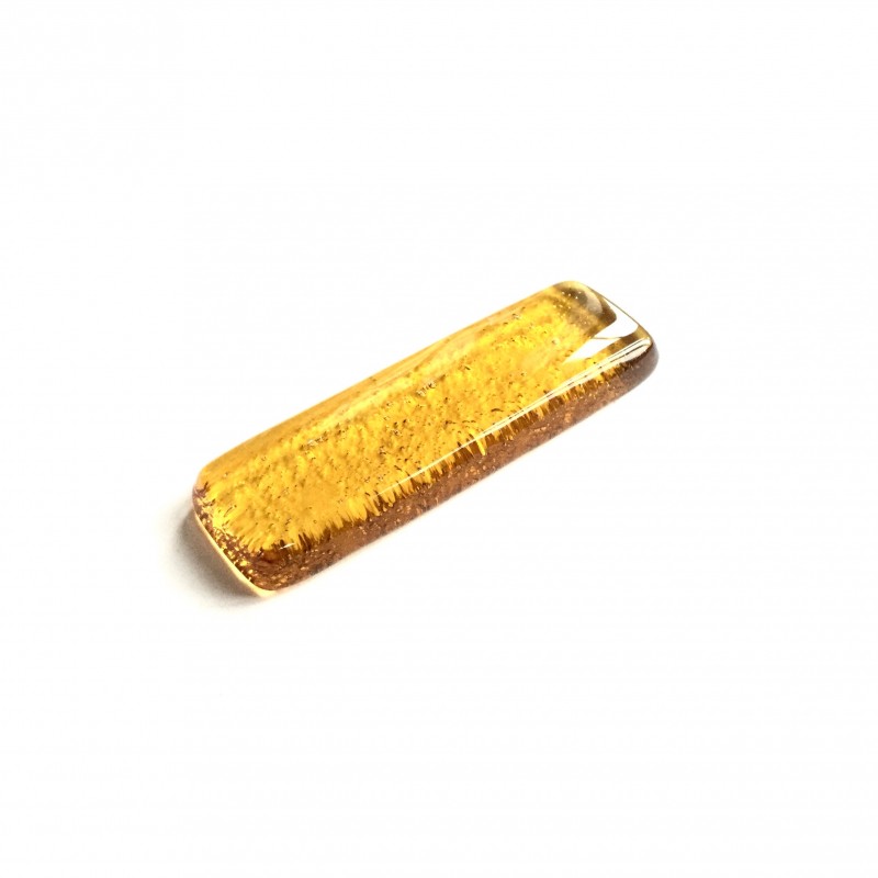 Porte couteau en fusing verre ambre clair N°2 Porte couteau en fusing verre ambre clair N°2