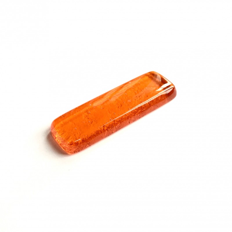 Porte couteau en fusing verre Orange clair N°4