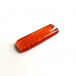Porte couteau en fusing verre orange N°4B