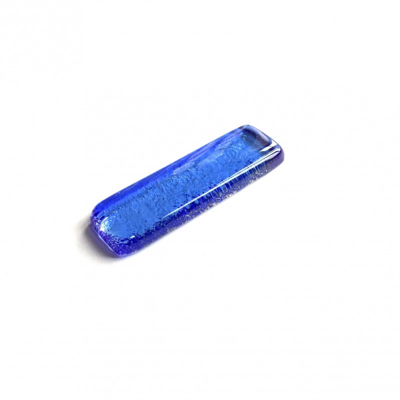 Porte couteau en verre fusing bleu ciel N°6
