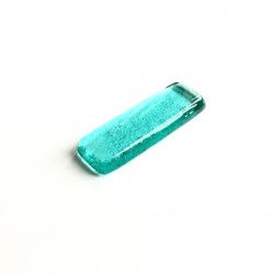 Porte couteau en verre fusing bleu-vert léger N°10