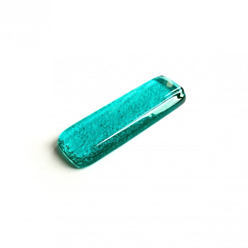 Porte couteau en verre fusing lagon N°11 Porte couteau en verre fusing lagon N°11