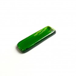 Porte couteau en verre fusing vert dense N°16