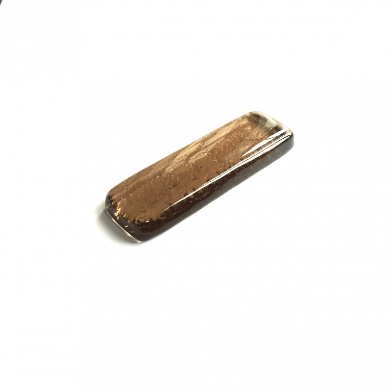 Porte couteau en verre fusing bronze N°22