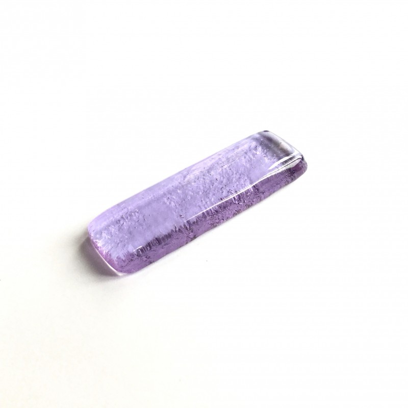 Porte couteau en verre fusing lavande N°23