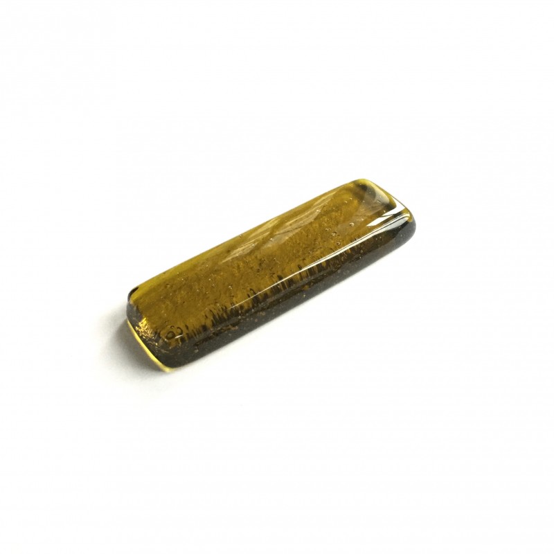 Porte couteau en verre fusing chartreuse N°31