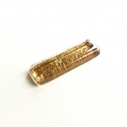 Porte couteau en verre fusing or