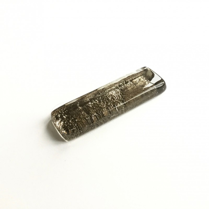 Porte couteau en verre fusing argent