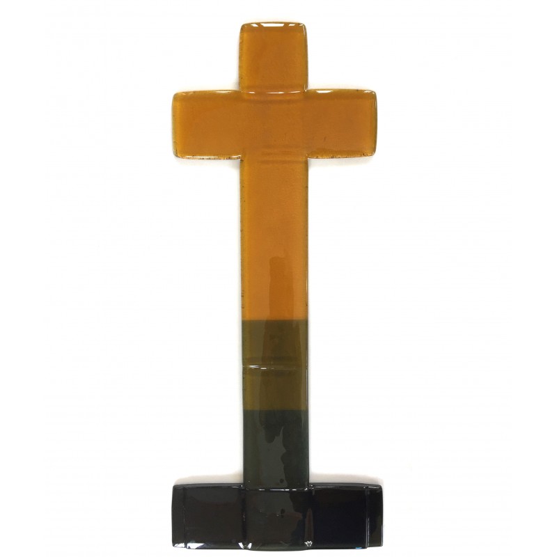 Croix en verre à planter Croix en verre à planter