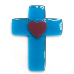 croix des mariés bleue